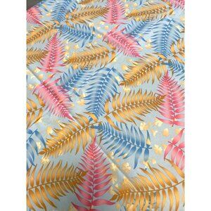 Hoffman California Eco Friendly Fabric Tropical Foliage Design 100% Cotton 1yd 1
